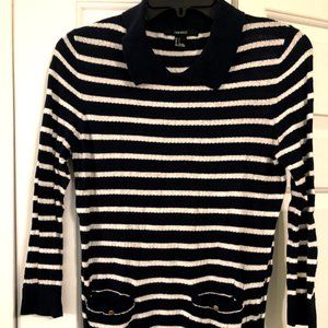 Forever 21 Navy & White Sweater
